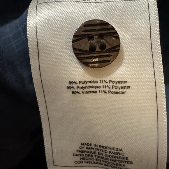 Quiksilver Waterman Men’s XL Blue Plaid Short Sleeve Button Front Shirt Casual - Picture 5 of 9